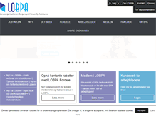 Tablet Screenshot of lobpa.dk